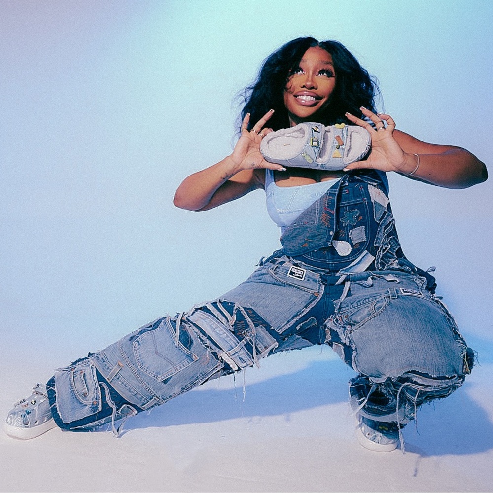 Sza Limited edition denim crocs